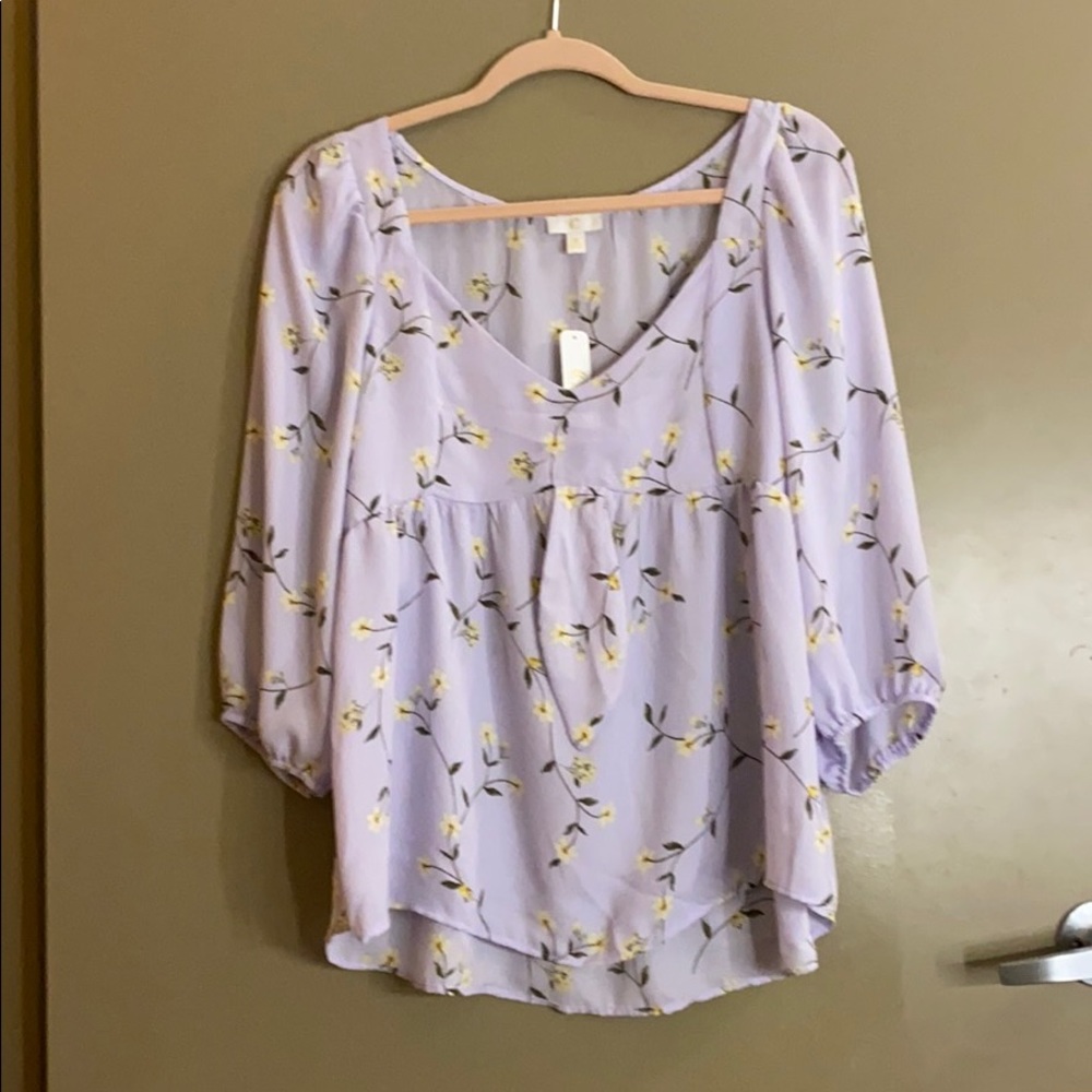 Charming Charlie | NWT Lavender shirt